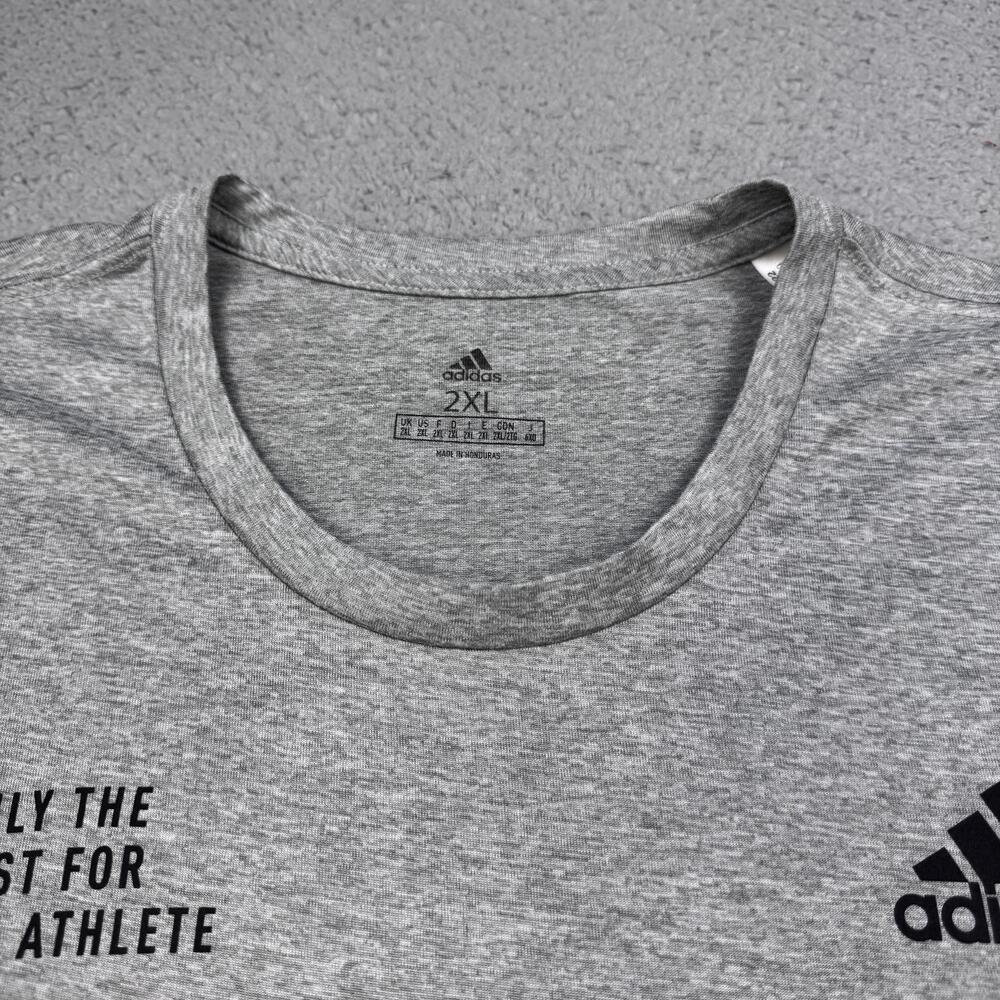 Charlotte FC Shirt Tee Mens 2XL Gray MLS Soccer Adidas Long Sleeve AEROREADY - Picture 4 of 13